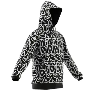 Sweatshirt med huva adidas Lounge Terry Loop image-3