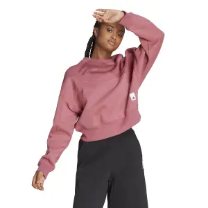 Sweatshirt women's fleece adidas Lounge image-1