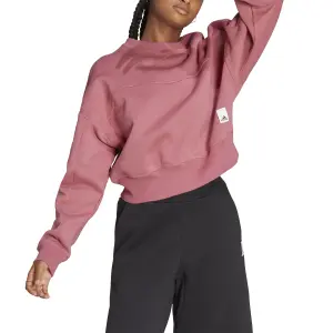 Sweatshirt women's fleece adidas Lounge image-3