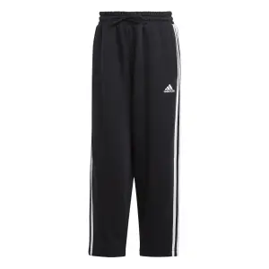 Pantalones de chándal de felpa con dobladillo abierto mujer adidas Essentials 3-Stripes image-0