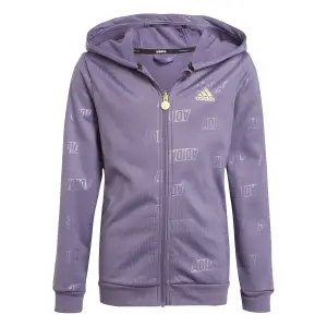 Sweatshirt mit Kapuze mit vollem Reißverschluss Kind adidas Brand Love Golden image-0