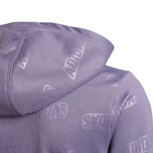 Sweatshirt mit Kapuze mit vollem Reißverschluss Kind adidas Brand Love Golden image-4