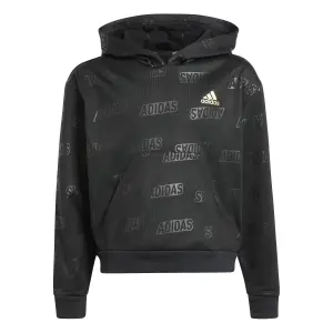 Bluza z kapturem dla dziewczyny adidas Brand Love Gold Debossed image-0