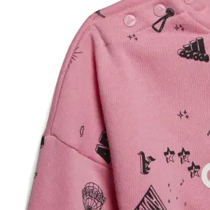 Establecer jogging et sweatshirt col rond bébé adidas Brand Love image-1