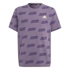 Printed T-shirt for kids adidas Brand Love Golden image-0