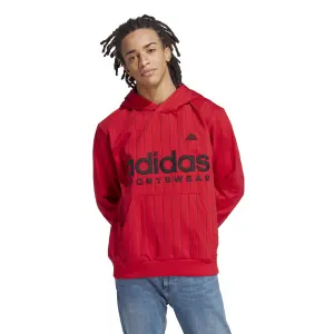Sweatshirt Kapuzenpullover aus Molton mit feinen Streifen adidas image-1