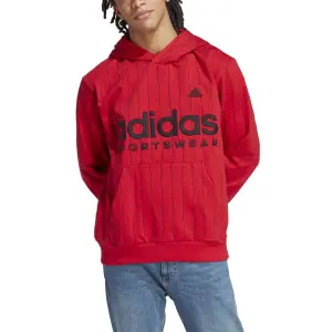 Sweatshirt Kapuzenpullover aus Molton mit feinen Streifen adidas image-3