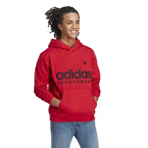 Sweatshirt Kapuzenpullover aus Molton mit feinen Streifen adidas image-2