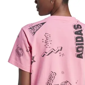 Robe t-shirt femme adidas Scribble image-5