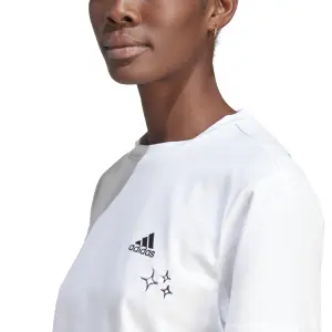 Camiseta crop bordada de mujer adidas Varsity Scribble image-5