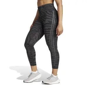 Leggings jacquard Damen adidas Optime TrainIcons 3-Stripes image-3