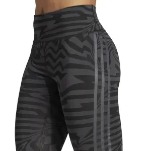 Leggings jacquard Damen adidas Optime TrainIcons 3-Stripes image-5