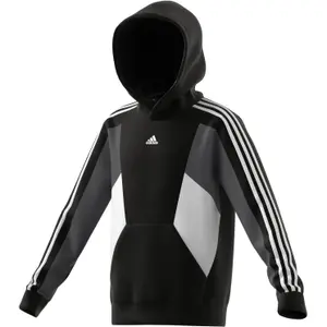 Sudadera con capucha para niños adidas 3-Stripes Colorblock image-1