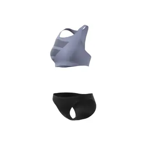 Swimsuit 2 pieces large bars woman adidas image-2