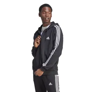 Full Zip Hoodie aus Molton adidas Essentials 3-Stripes image-1