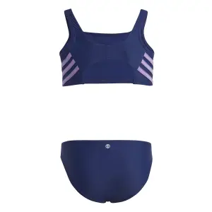 2-piece swimsuit with 3 stripes for girls adidas image-2