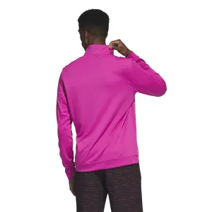 Sudadera con cremallera de 1/4 en relieve adidas image-3