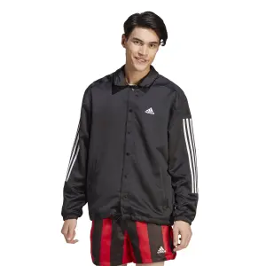 Träningsjacka i satin adidas Coach image-2
