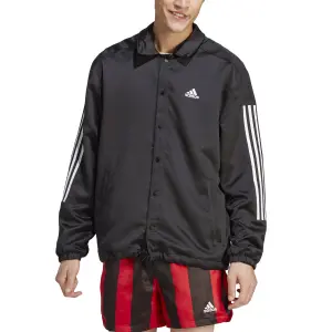 Träningsjacka i satin adidas Coach image-3