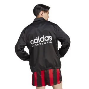 Träningsjacka i satin adidas Coach image-6