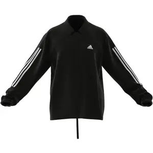 Träningsjacka i satin adidas Coach image-4