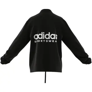 Träningsjacka i satin adidas Coach image-5