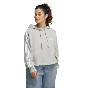 Sudadera con capucha para mujer adidas 3-Stripes Essentials French Terry (GT) image-1