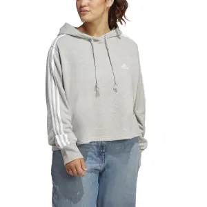 Sudadera con capucha para mujer adidas 3-Stripes Essentials French Terry (GT) image-2