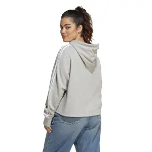 Sudadera con capucha para mujer adidas 3-Stripes Essentials French Terry (GT) image-4