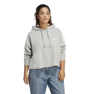 Sudadera con capucha para mujer adidas 3-Stripes Essentials French Terry (GT) image-3