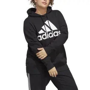 Sweatshirt Women's Fleece Hoodie Regular adidas Essentials Big Logo (Plus size) image-3