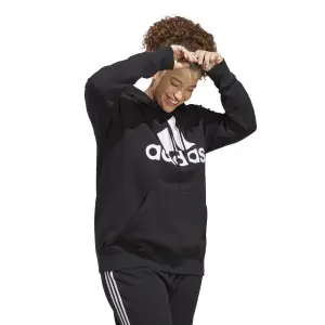 Sweatshirt Women's Fleece Hoodie Regular adidas Essentials Big Logo (Plus size) image-2