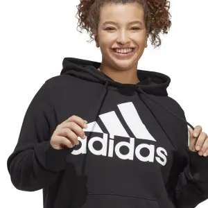 Sweatshirt Women's Fleece Hoodie Regular adidas Essentials Big Logo (Plus size) image-5