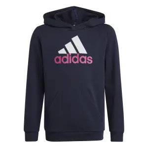 Sudadera con capucha grande con logotipo bicolor de algodón para niños adidas Essentials image-0