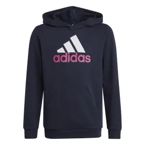 Sudadera con capucha grande con logotipo bicolor de algodón para niños adidas Essentials image-1