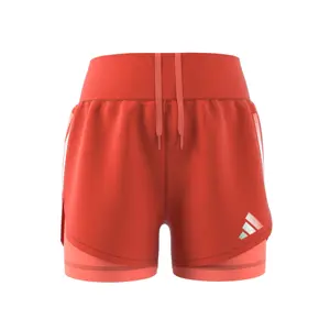 Pantalón corto tejido 2 en 1 para niña adidas Aeroready image-6