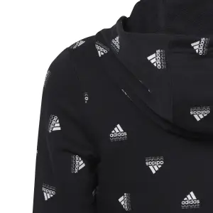 Sweatshirt dziewczęca bluza z nadrukiem z pełnym zamkiem błyskawicznym adidas Brand Love image-4