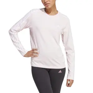 Camiseta de manga larga para mujer adidas Essentials 3-Stripes image-3