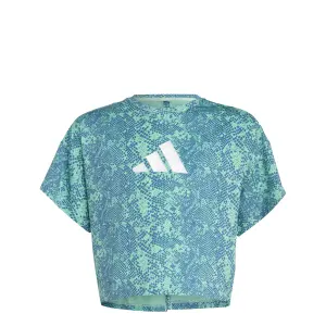 Costume da bagno bambina con stampa animalier adidas Aeroready image-0