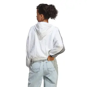 Wasserdichte gewebte Jacke Frau adidas Essentials 3-Stripes image-4