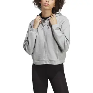Sweatshirt women's hooded zipper adidas Graphic image-2