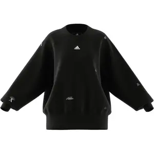 Oversized sweatshirt med rund halsringning för kvinnor adidas Crystal-Inspired Graphics image-3