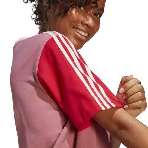 Vrouwen boyfriend t-shirt jurk adidas Essentials 3-Stripes Single image-4