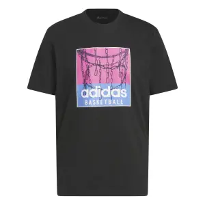 T-Shirt adidas Chain Net Basketball Graphic image-0