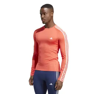 Camiseta de manga larga adidas 3-Stripes Techfit image-2