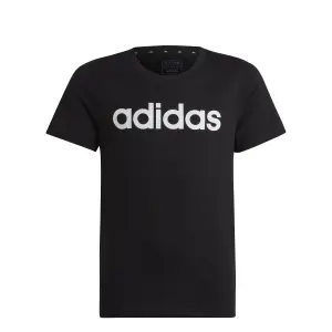 Camiseta de algodón con logotipo para niña adidas Essentials Linear Logo image-0