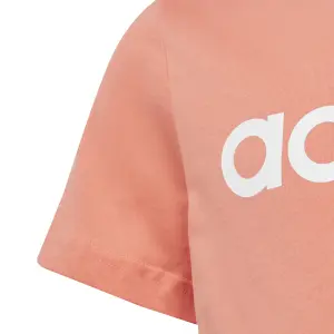 Camiseta de algodón para niña adidas Essentials Linear Logo Slim Fit image-5