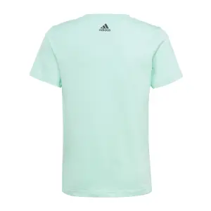 Camiseta de algodón con logotipo para niña adidas Essentials Linear Logo image-2