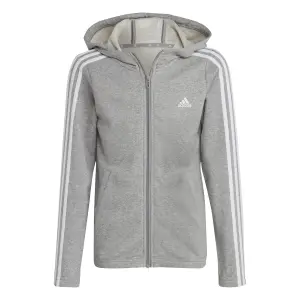 Sudadera con capucha y cremallera para niñas adidas Essentials 3-Stripes image-0