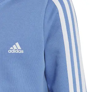 Huvtröja med dragkedja för flickor adidas 3-Stripes Essentials image-2